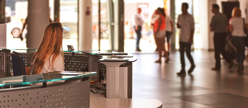 registro de irregularidade de bagagem balcão da companhia aerea.