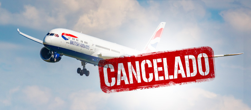 voo cancelado Britsh Airways